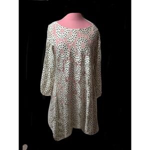 Boho "Staples" white lace Shift dress Size M